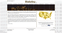 Desktop Screenshot of blakeleyllp.com